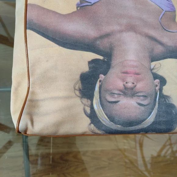 Vintage Anya Hindmarch printed Tote Bag 11x11x3.5" - Picture 15 of 16